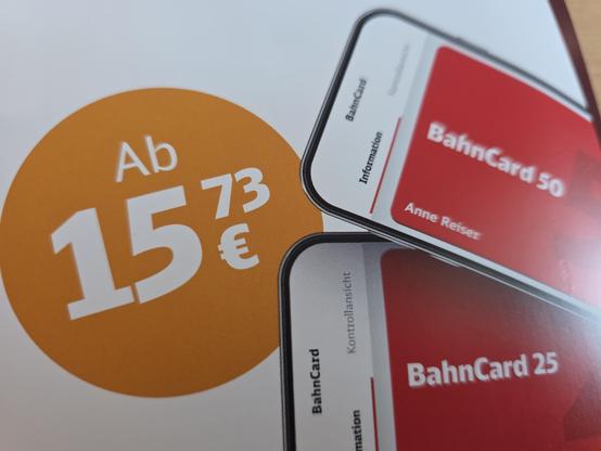Prospekt: Bahncard 75% billiger