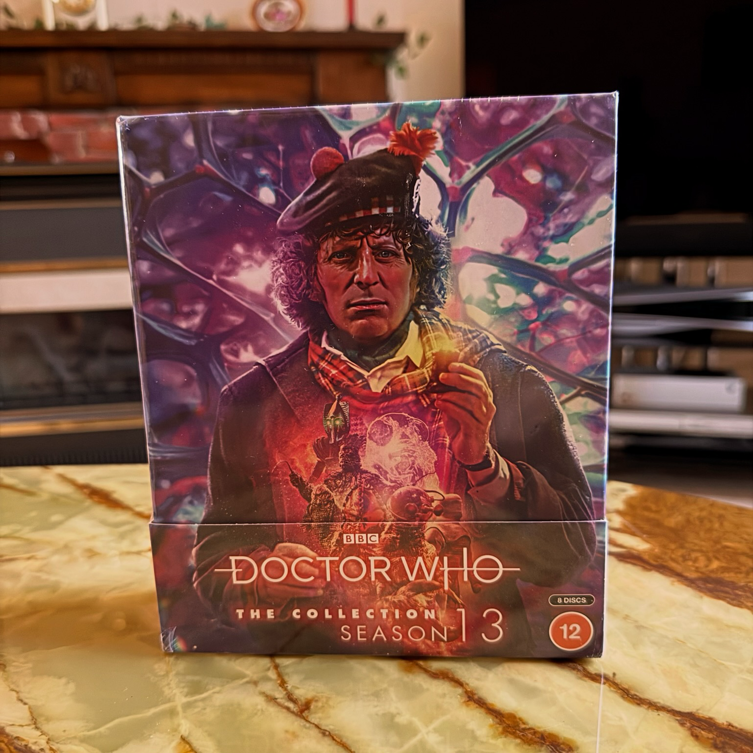 The Fourth Doctor surrounded by monsters!