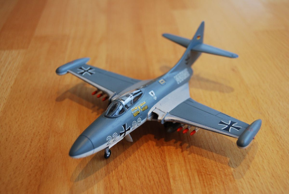 Matchbox Luftwaffe Grumman F9F Panther 1/72 scale model.