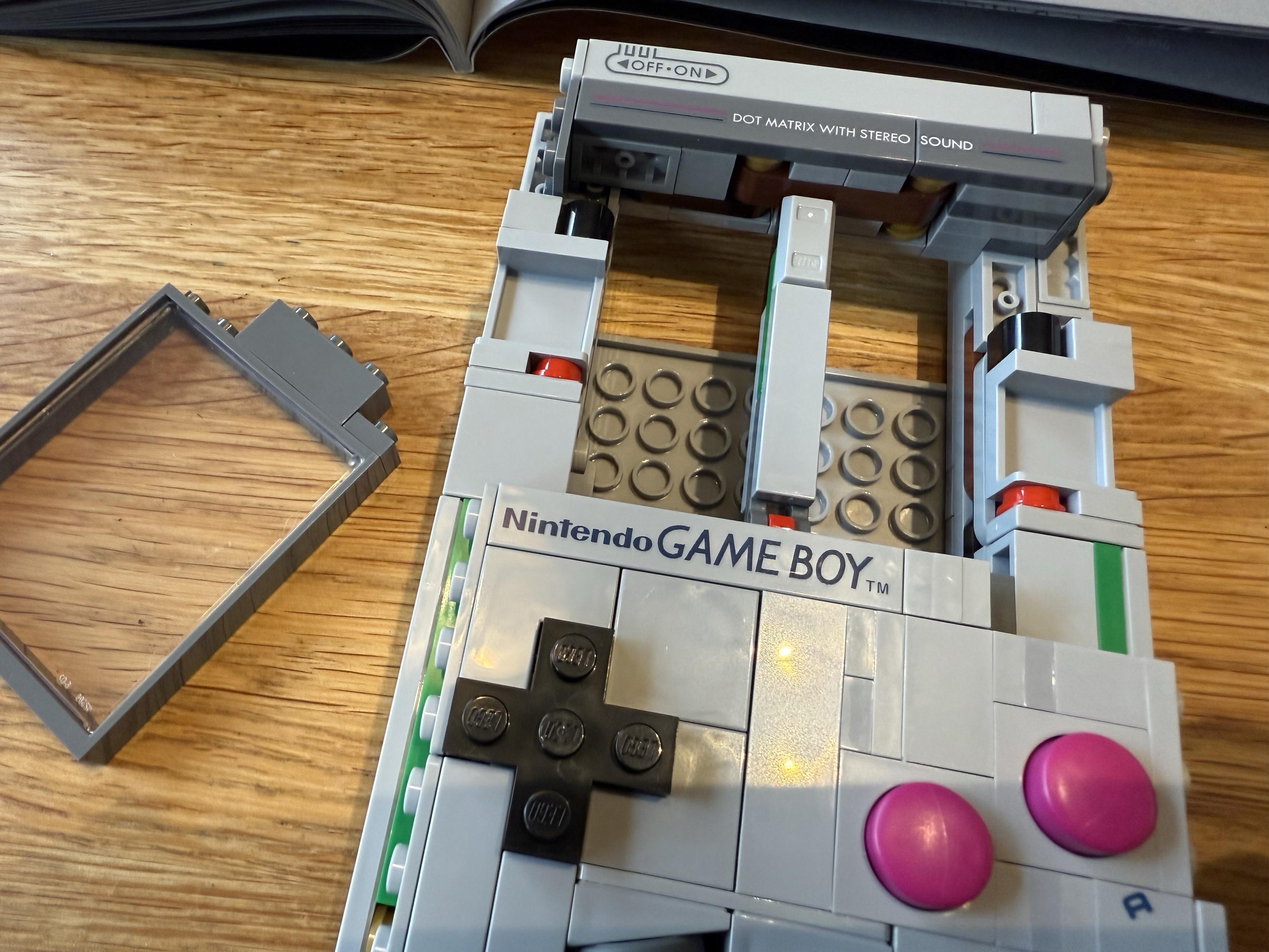 Lego Game Boy under construction