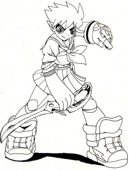 Just Mega Man dressed up as Ryuko Matoi, holding with the red Scissor Blade.