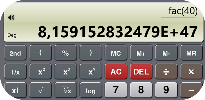 40! = 815.915.283.247.897.734.345.611.269.596.115.894.272.000.000.000