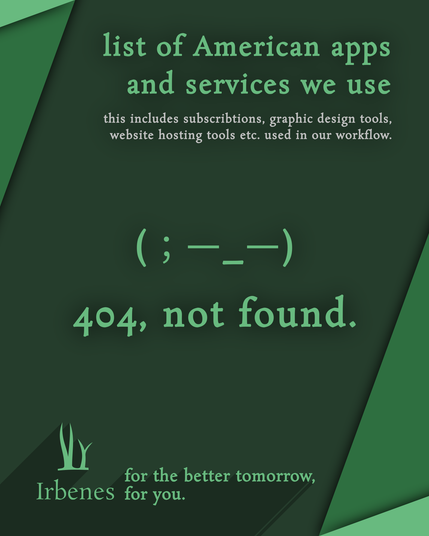 404, not found. We do not use American solutions in our workflow.