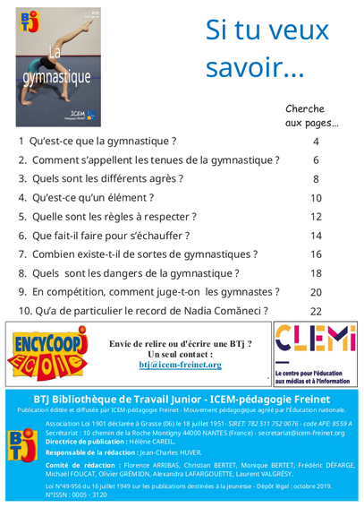 BTj 610, La gymnastique
