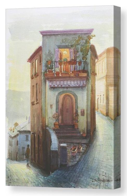 Historic building in Italian town.
