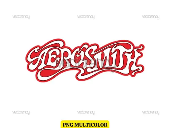 Aerosmith Name Logo SVG Vector