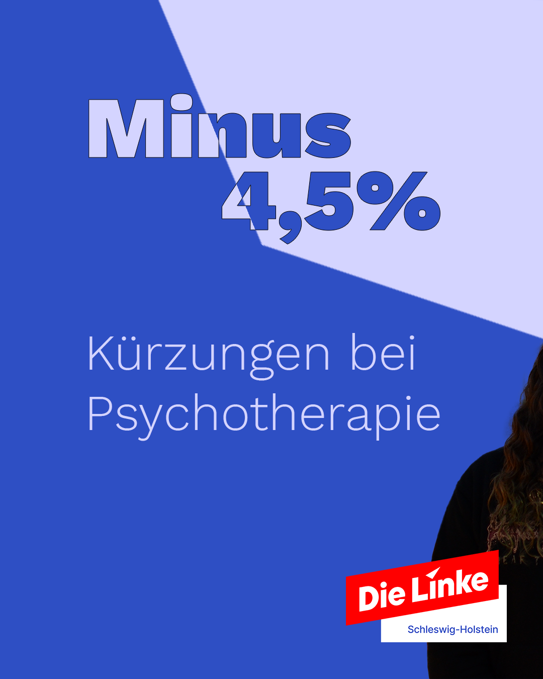 Minus 4,5%
Kürzungen bei Psychotherapie