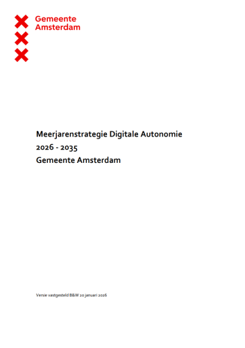 Meerjarenstrategie Digitale Autonomie 2026-2030