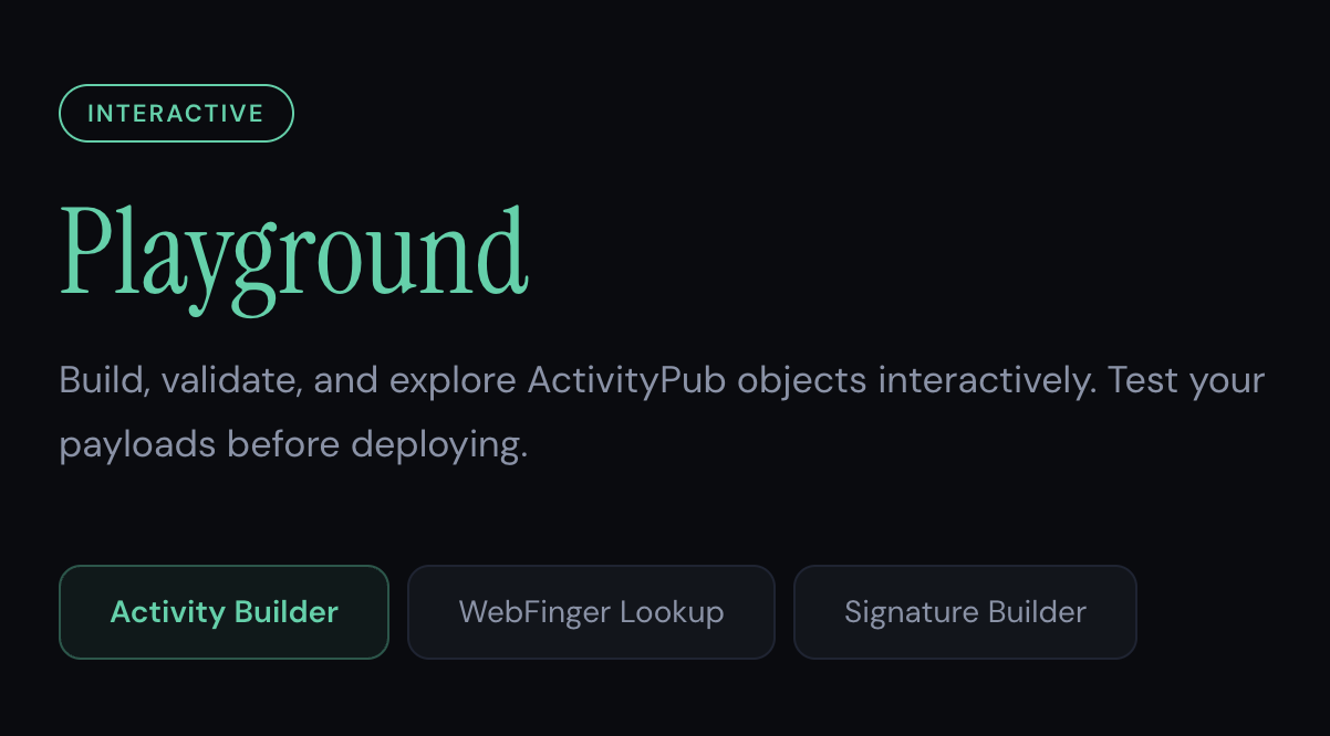 ActivityPub.social Playground