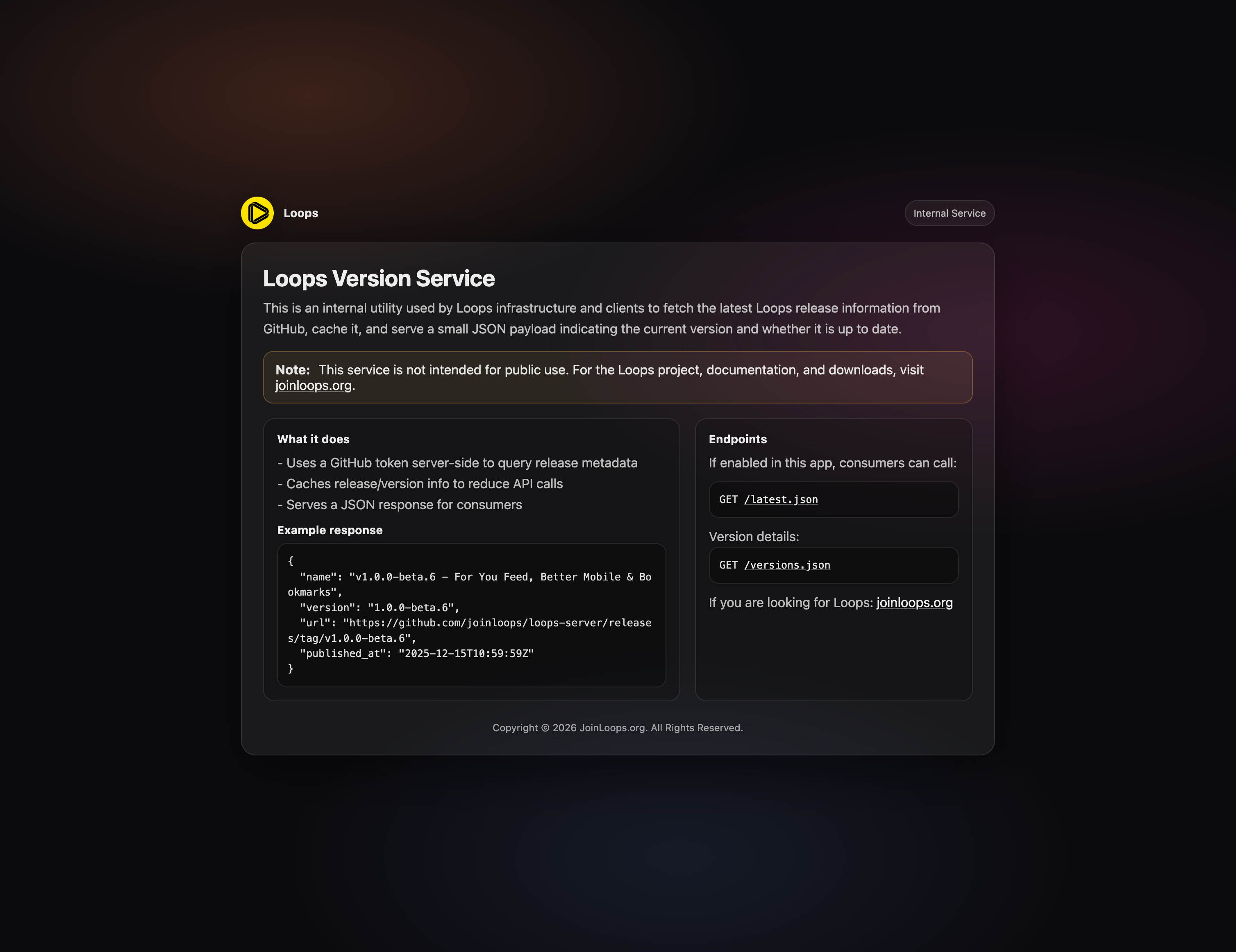 beacon.joinloops.org before