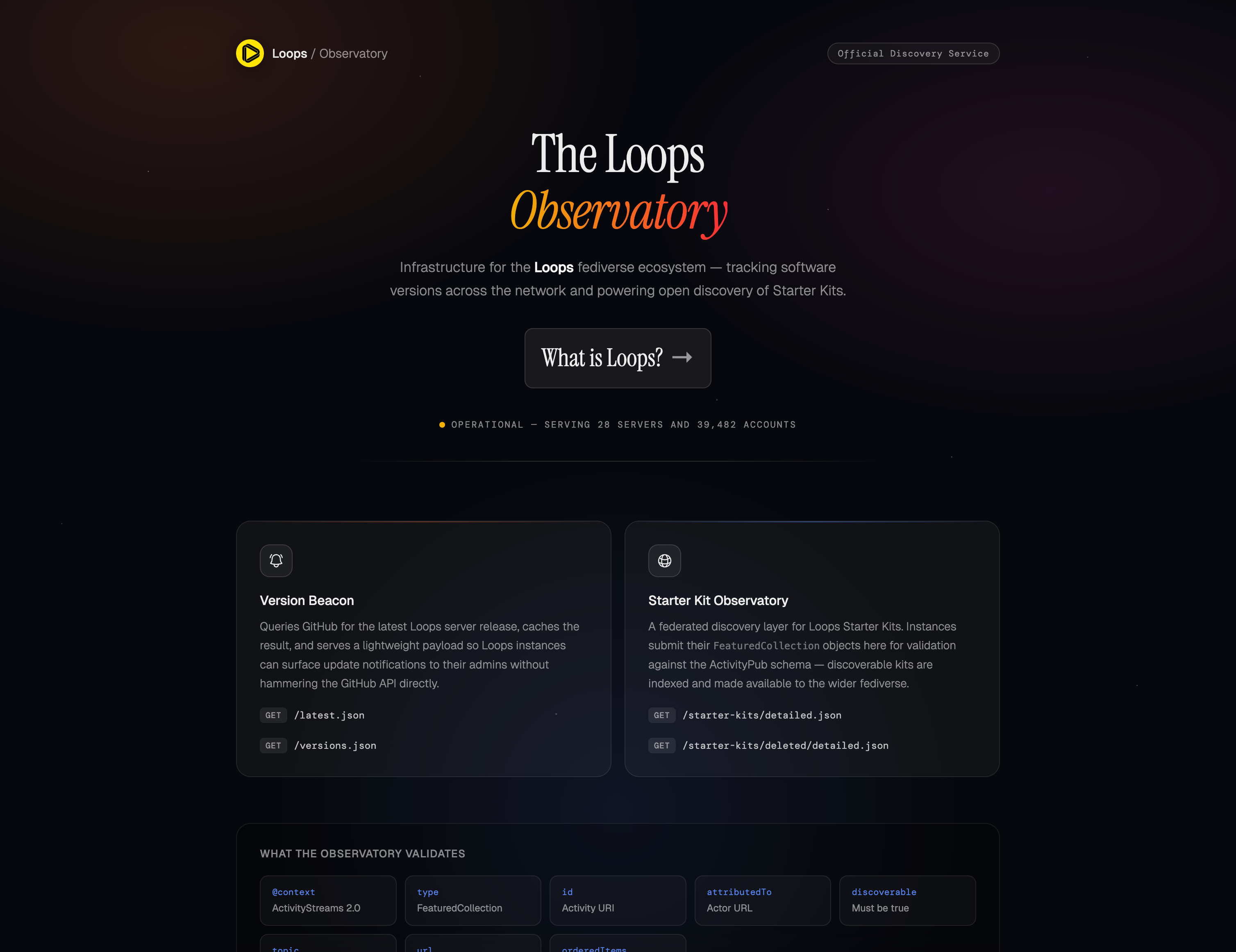 beacon.joinloops.org after