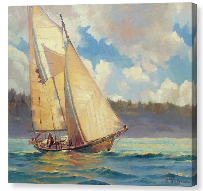 Sailboat on the bay.