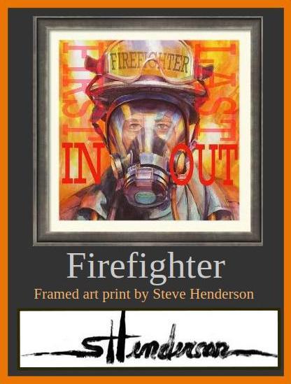Firefighter in full gear.