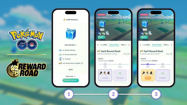 Un allenatore di Pokémon GO che riscatta premi da un Pokéstop