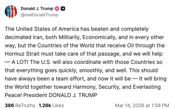 Trump message