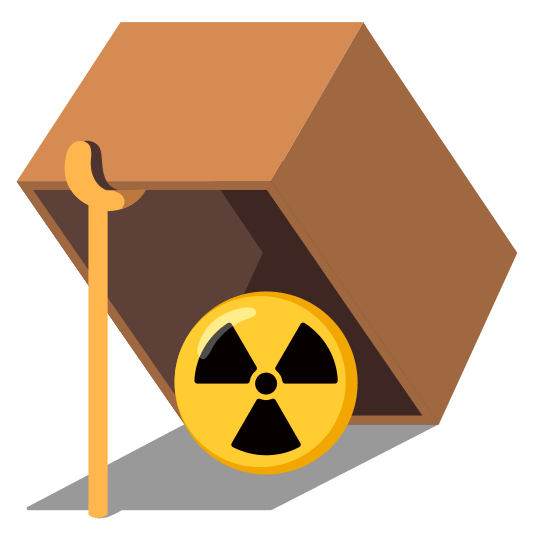 Emoji Kitchen combo emoji: mouse trap + radioactive