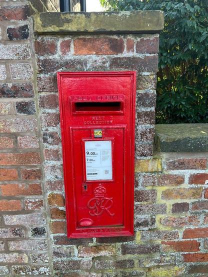 Postbox in Woodford, Greater Manchester. PostboxMap.co.uk