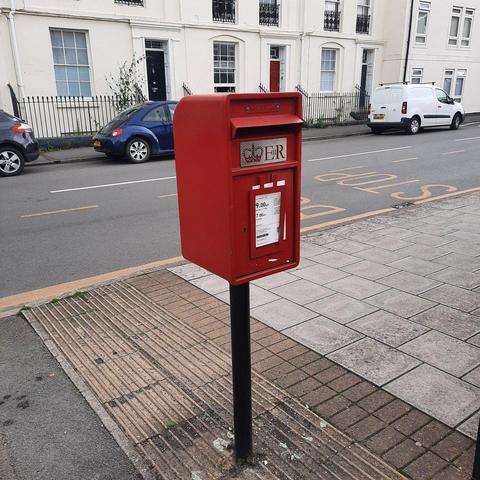 Postbox in Royal Leamington Spa, Warwickshire. PostboxMap.co.uk