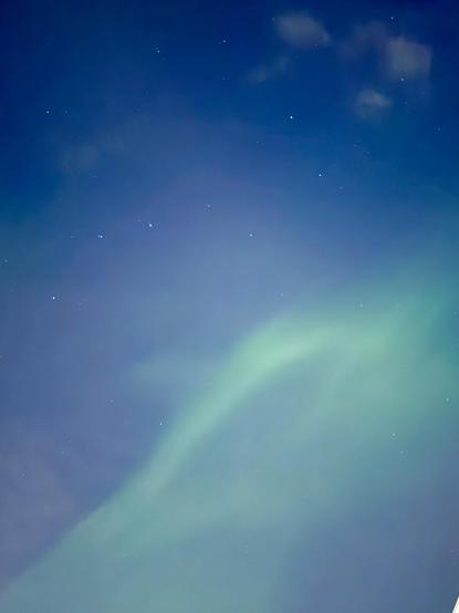 Aurora with the Big Dipper 