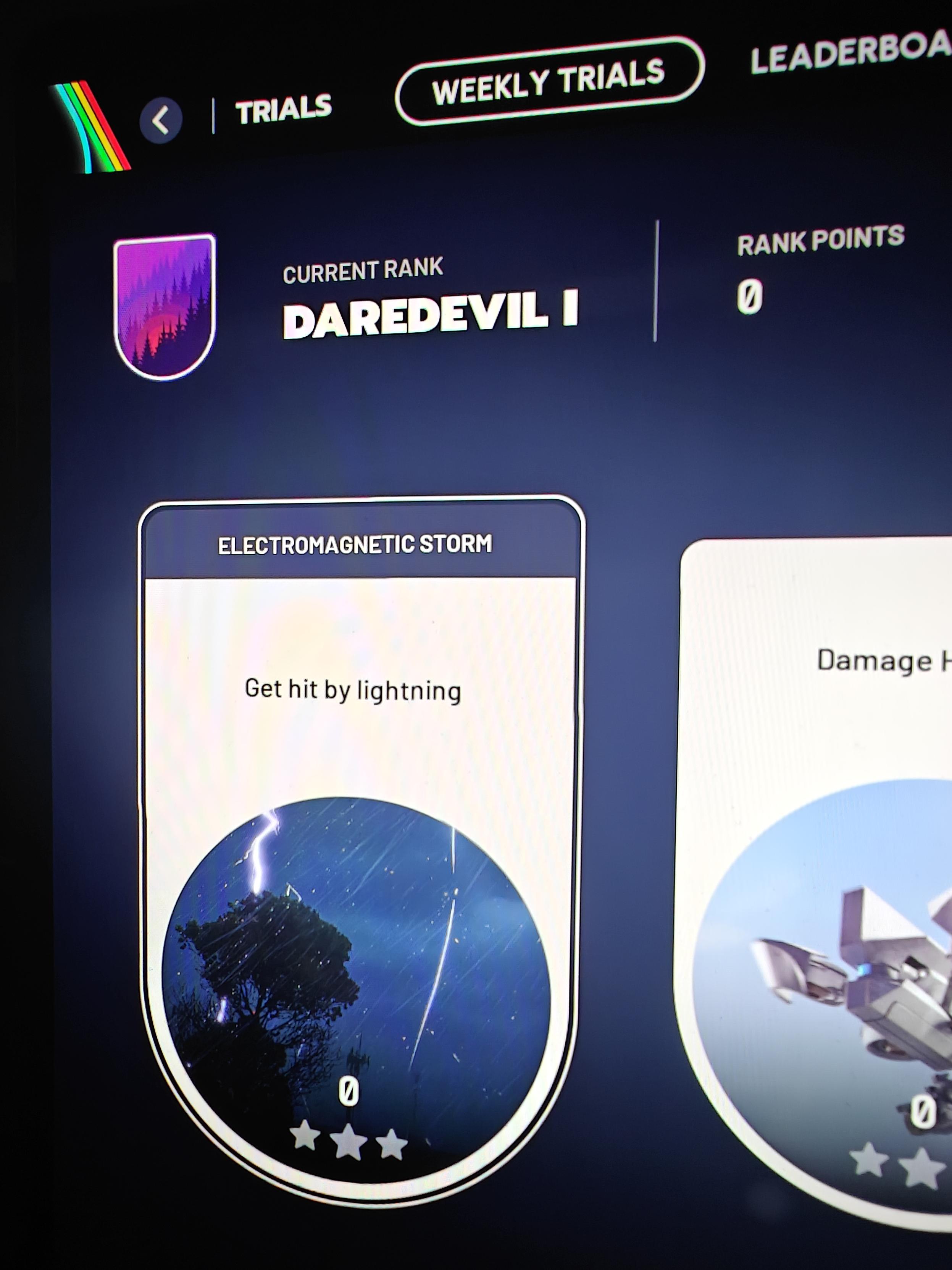 arc raiders trials where one says to intentionally go get struck by lightning