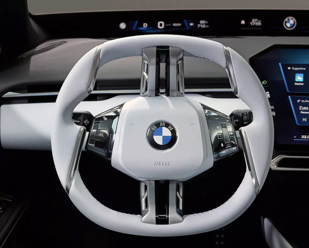 steering wheel of the new BMW i3