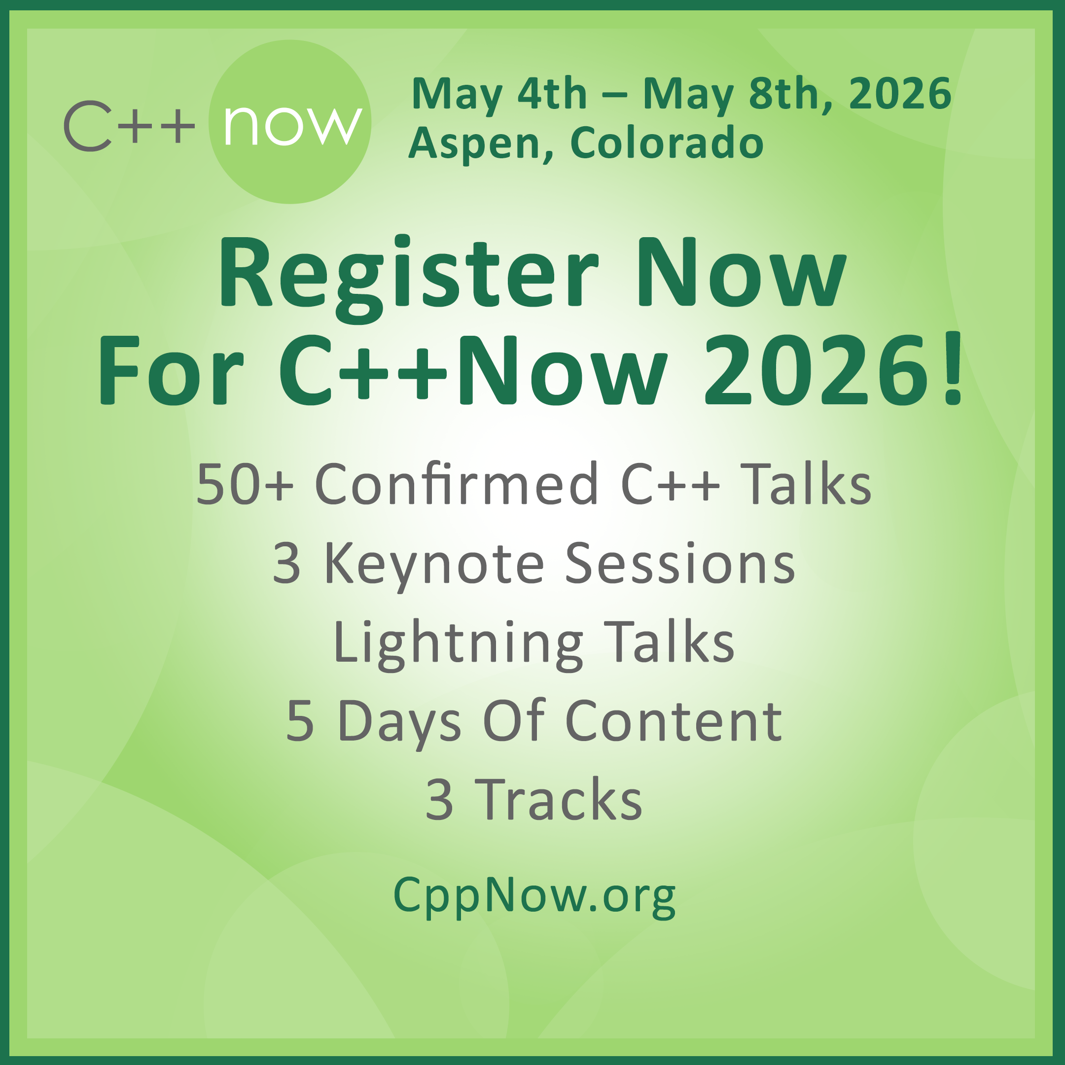 C++Now (@cppnow@mastodon.social)