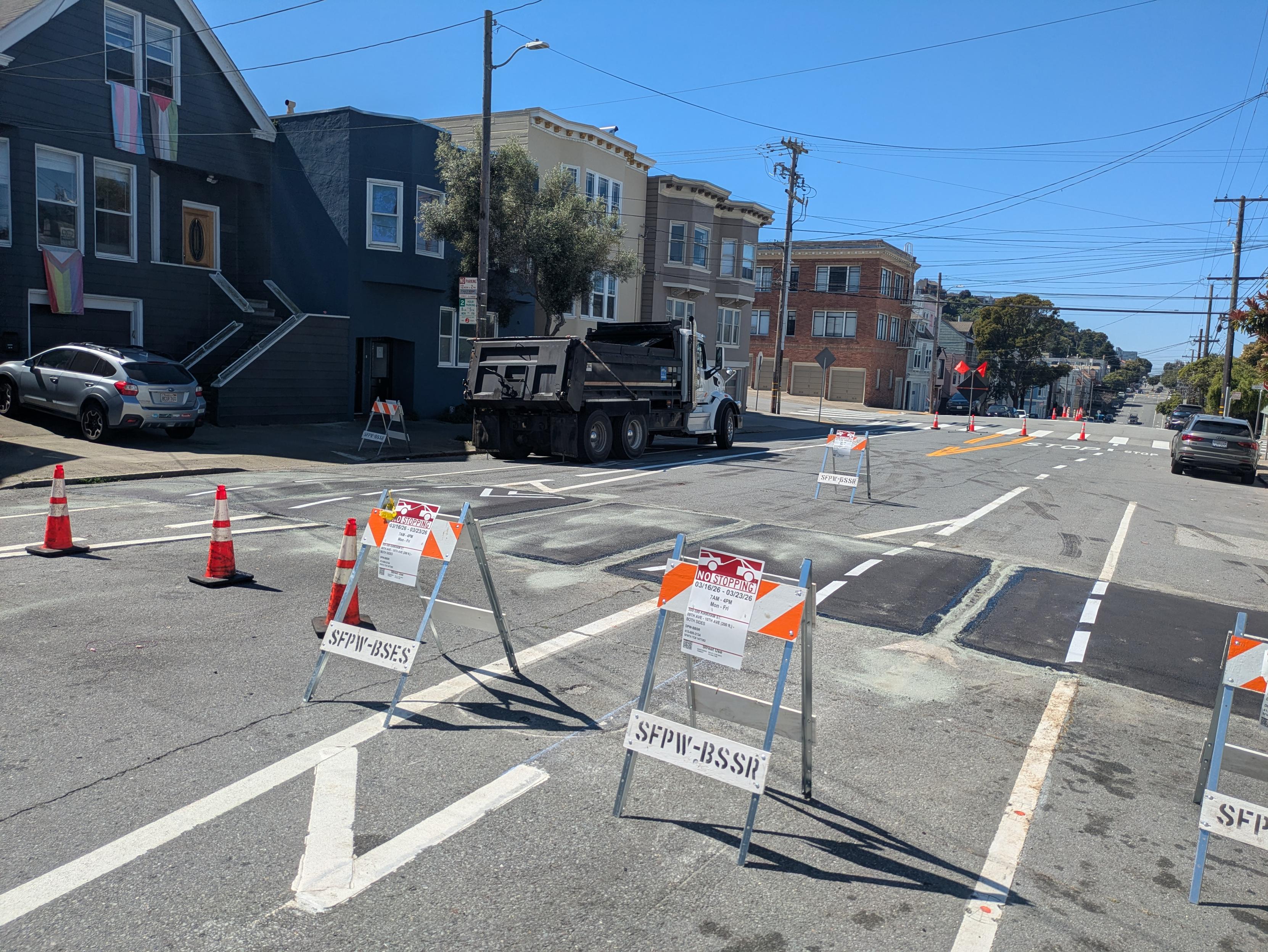 new speed humps on Kirkham