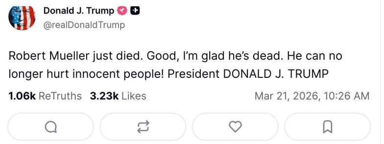 Trump about Mueller