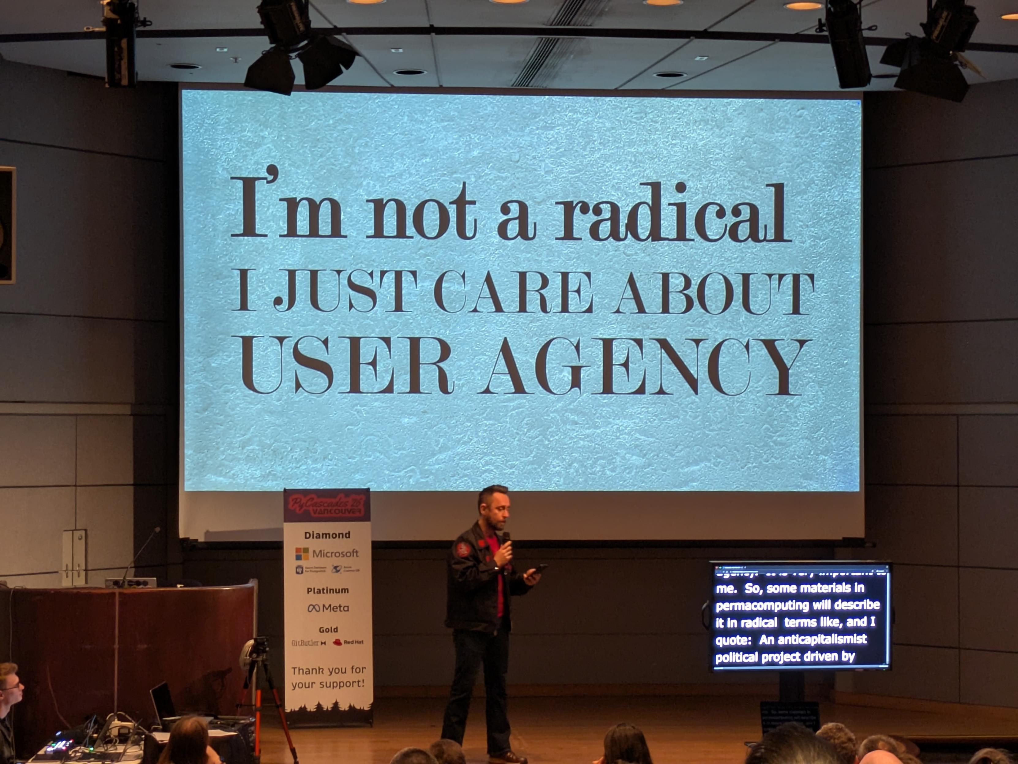 I'm not a radical
I just care about
User agency