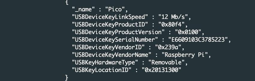 The paltry amount of info returned in Tahoe with "system_profiler SPUSBHostDataType". Not useful!