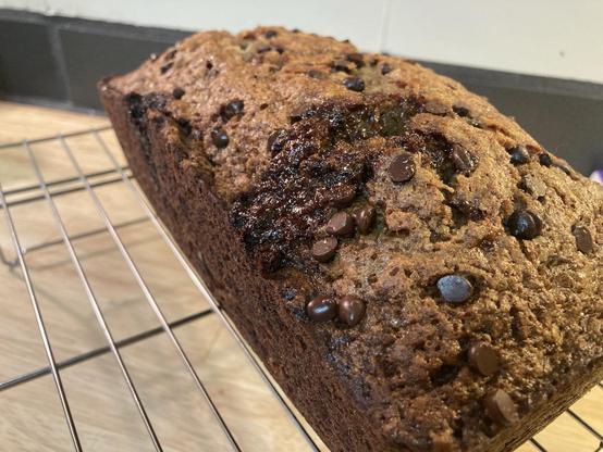 Banana Bread with blowout