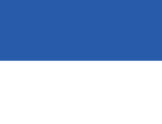 Rectangle w/ top-half blue and bottom-half white.