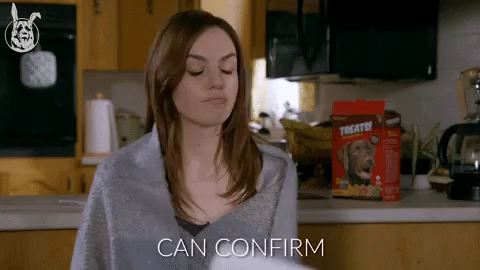 Letterkenny GIF showing Katie saying “Can confirm”