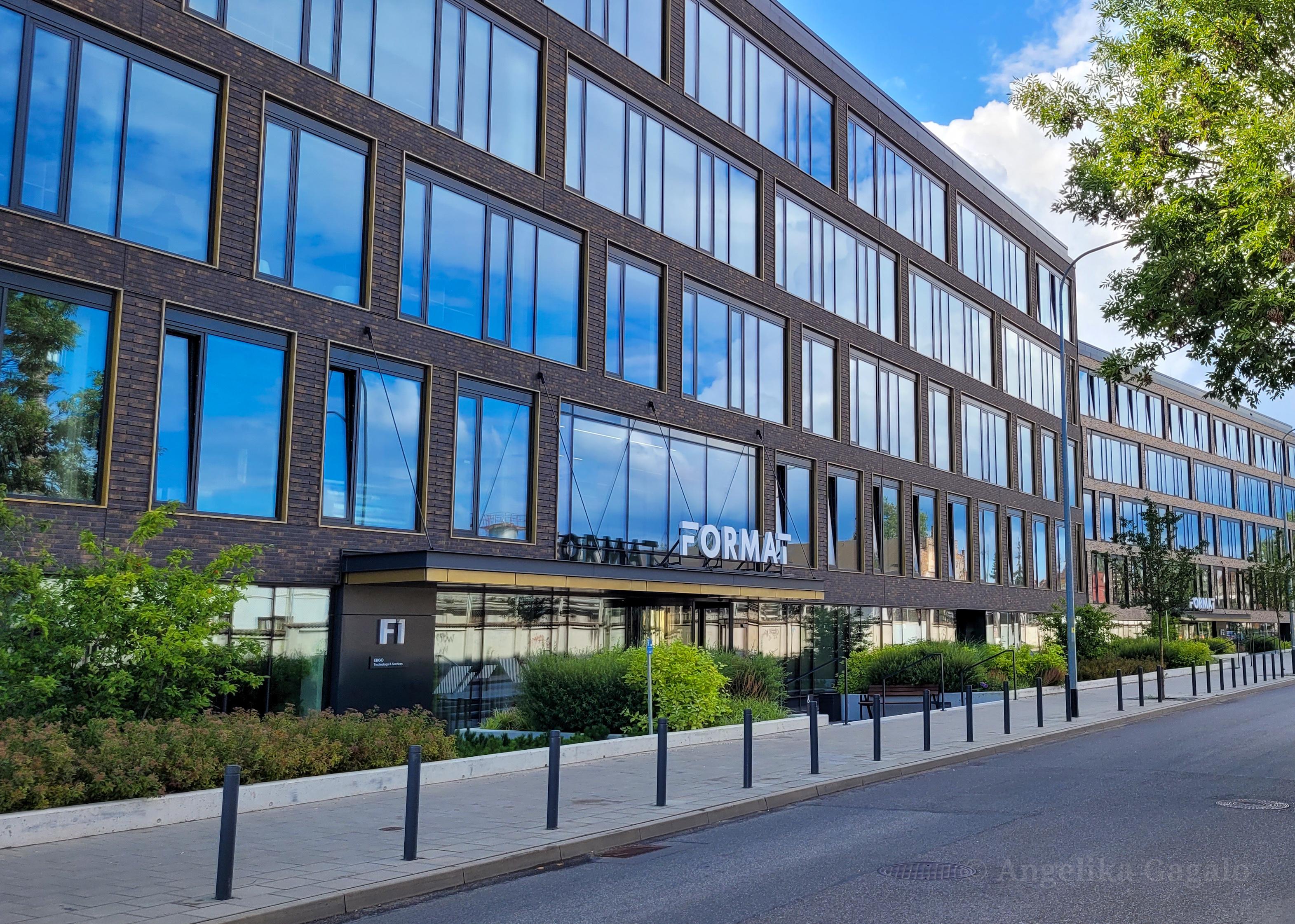 Modern Architecture Street Building