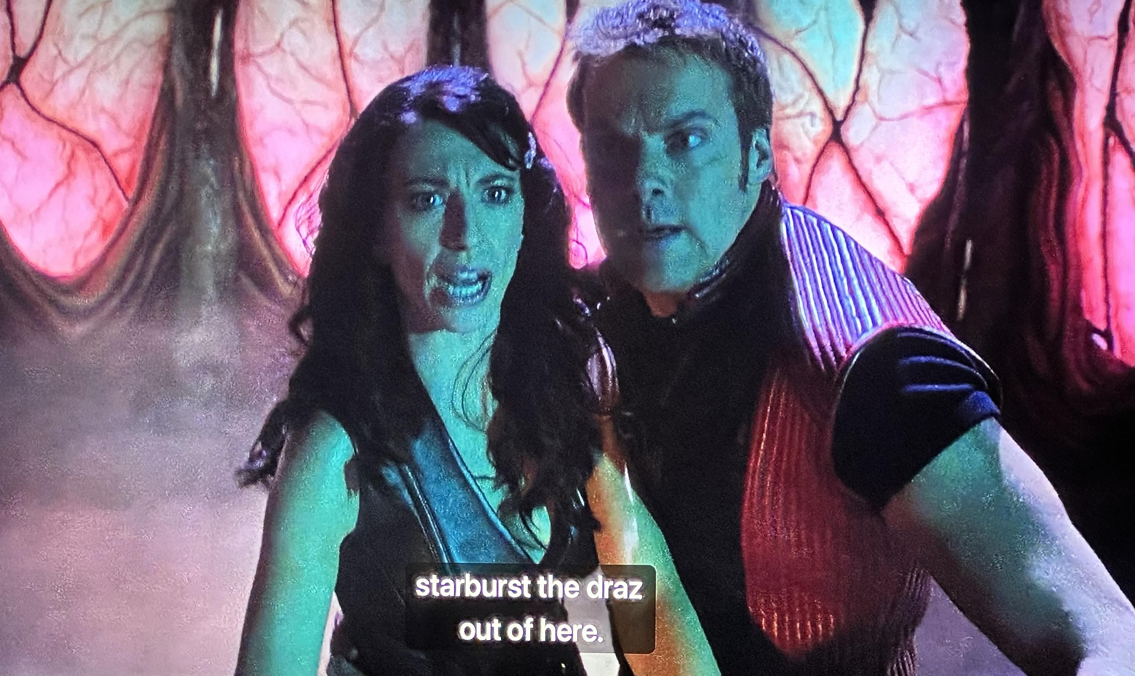 Claudia, Black and Michael Shanks in a Farscape rip off