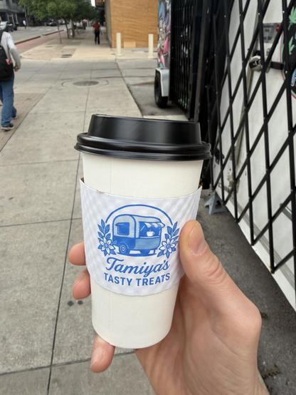 A coffee to go by Tamya‘s Tasty Treats