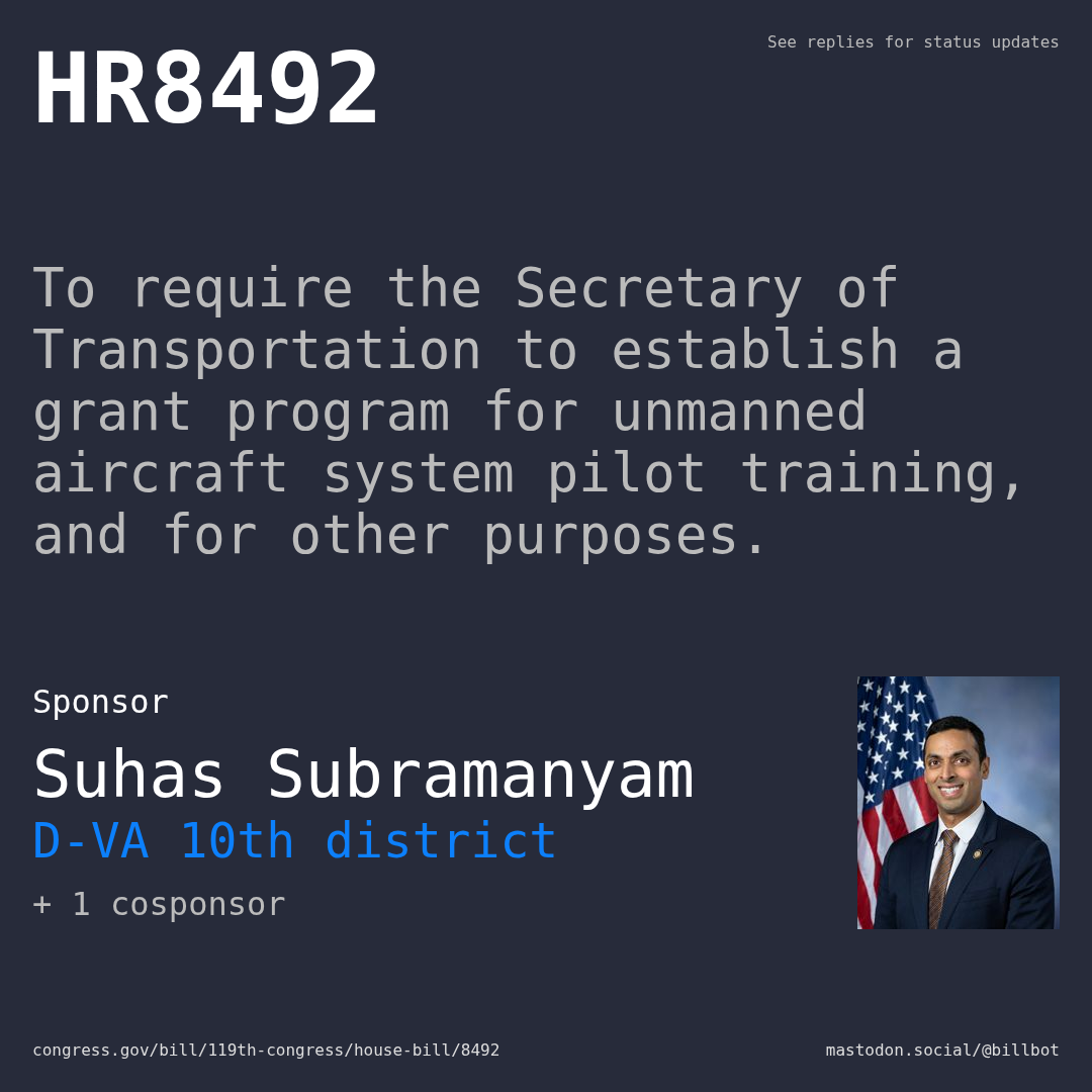 Description of HR8492, and a depiction of its sponsor, Suhas Subramanyam.