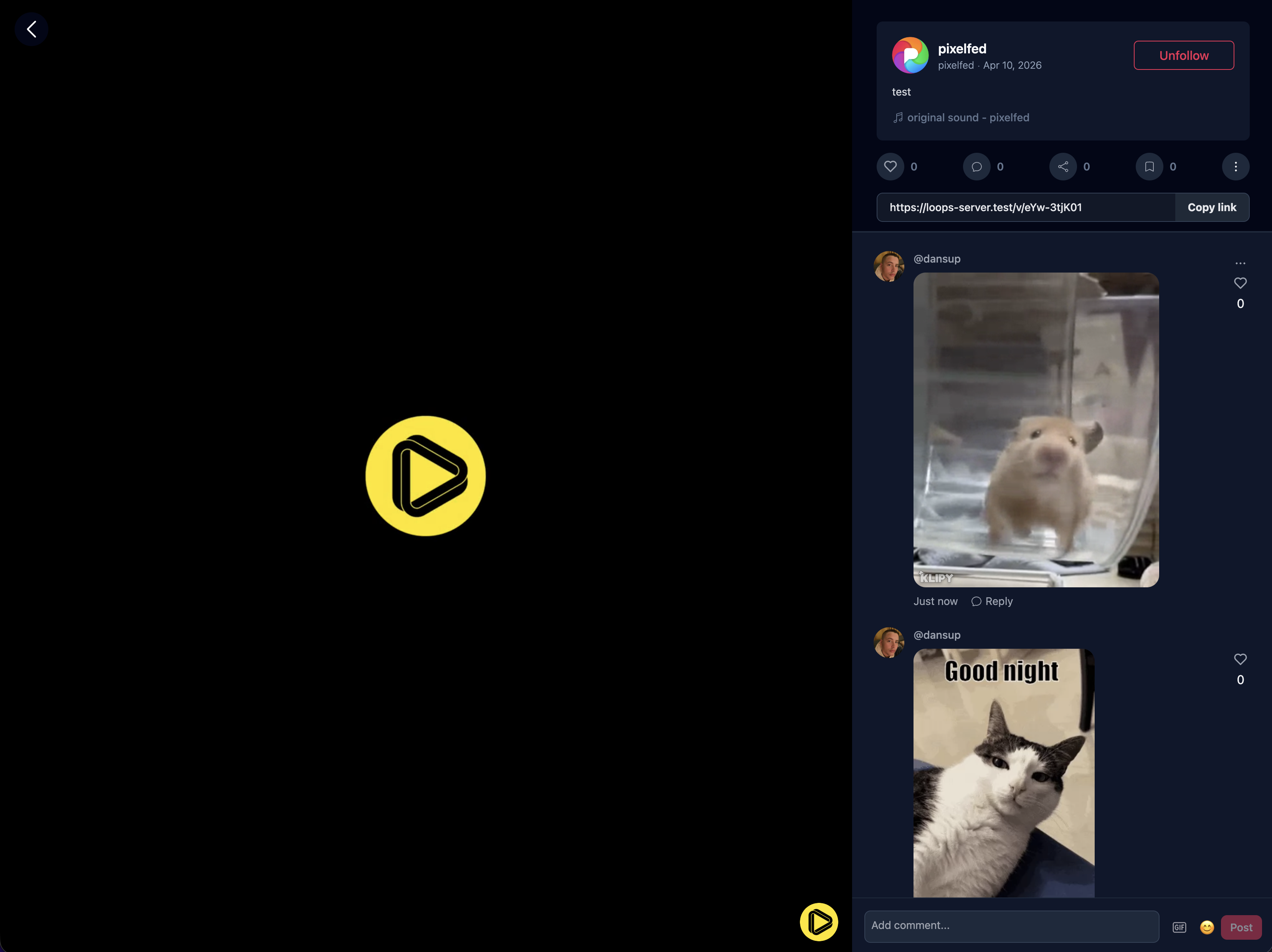 Loops Gif comments