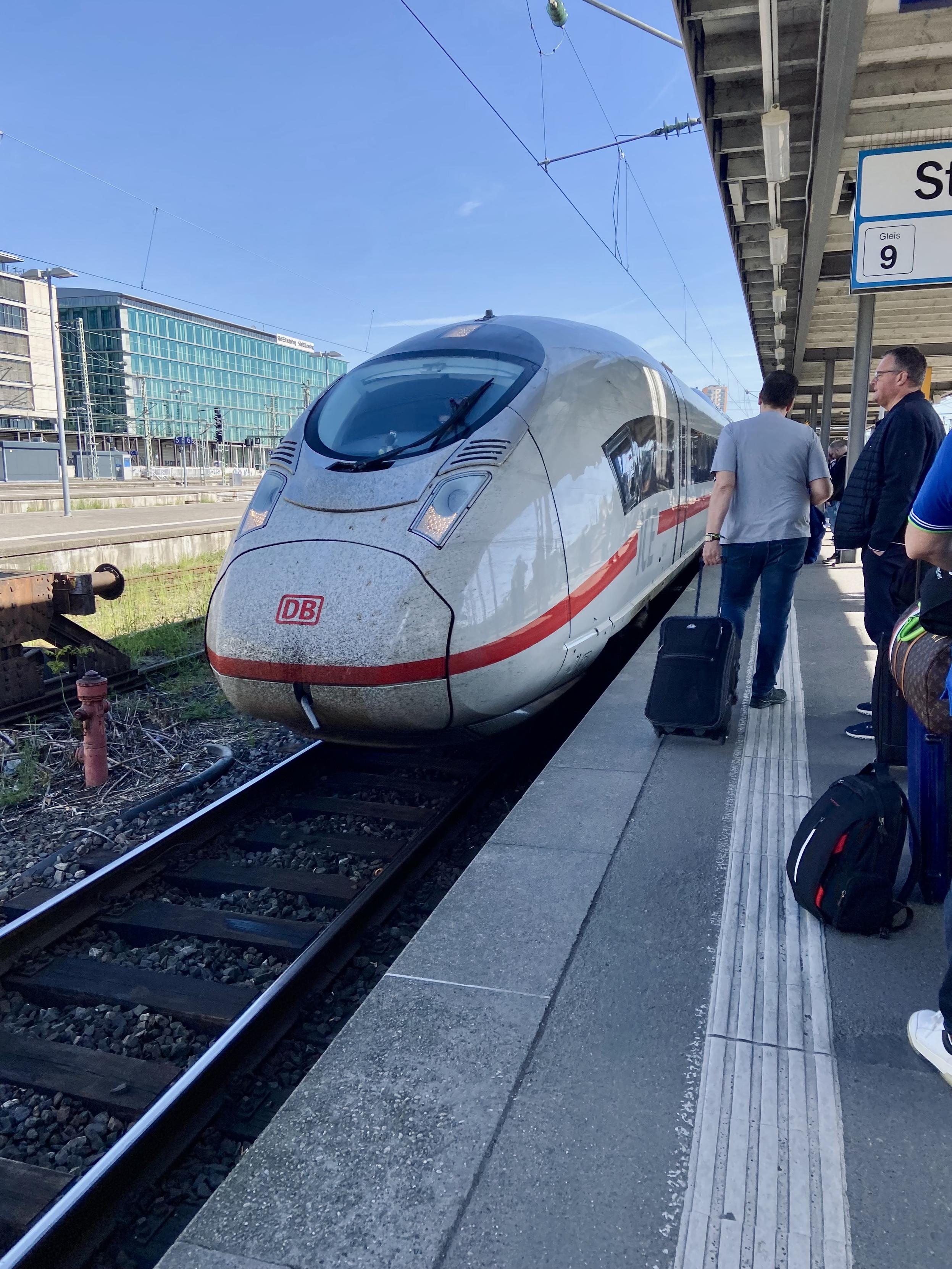 Leaving Stuttgart on time!🤞