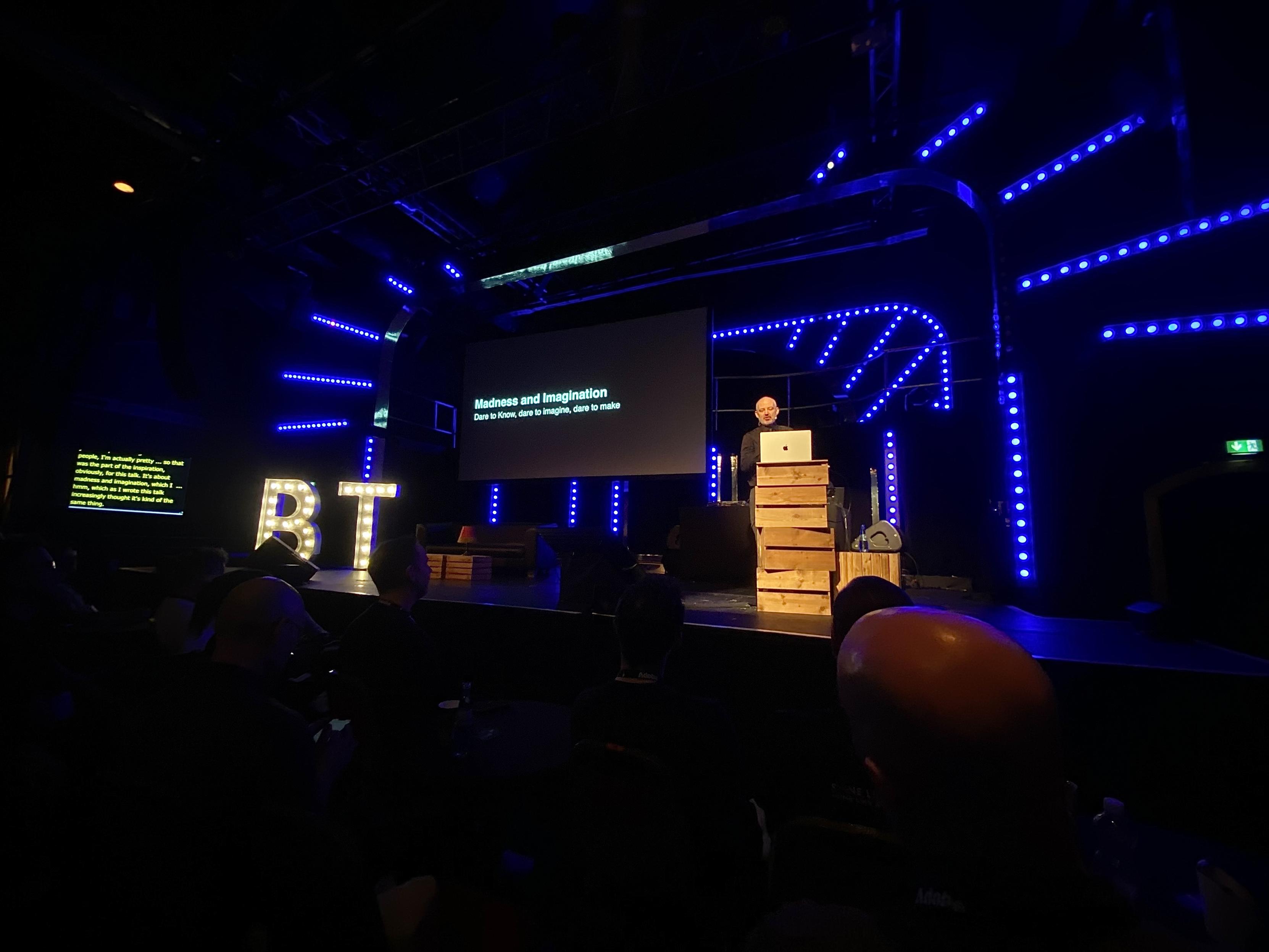 Thoughtful opening talk by @reichenstein at #btconf 👏An important reminder that making the world less ugly and broken...