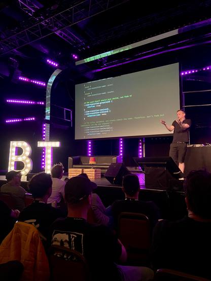 Bramus talking about the code enabling view transitions