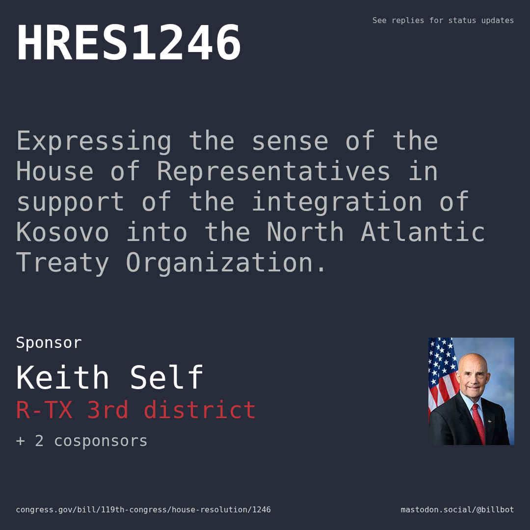 Description of HRES1246, and a depiction of its sponsor, Keith Self.
