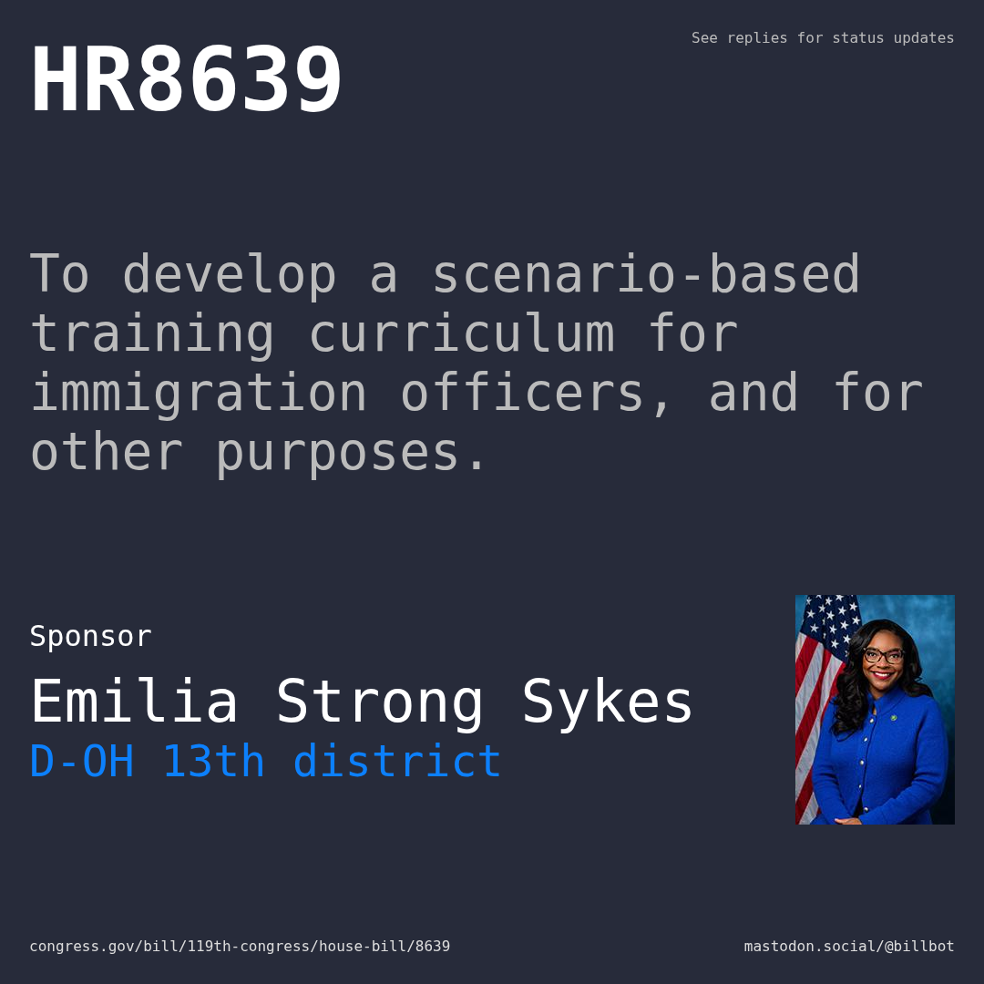 Description of HR8639, and a depiction of its sponsor, Emilia Strong Sykes.