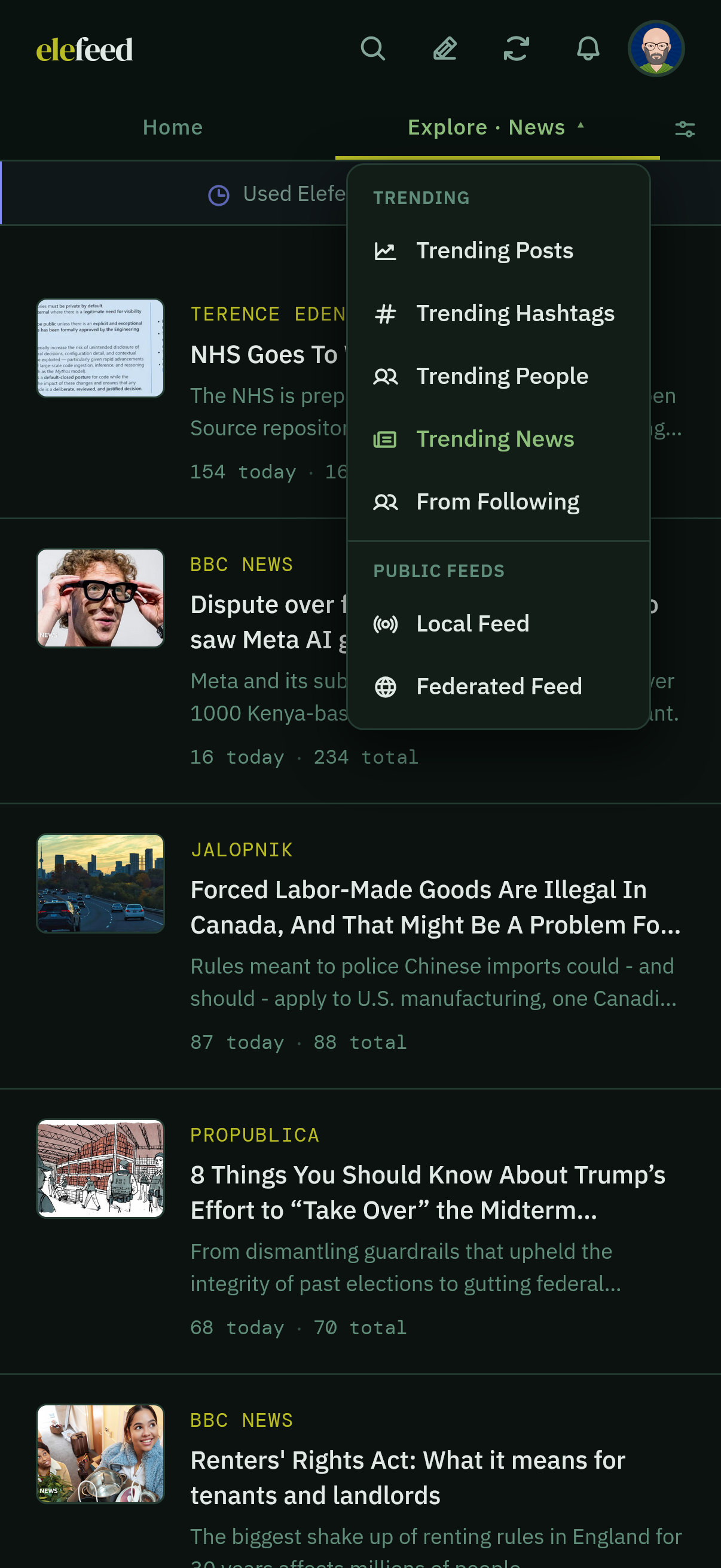 Posted media