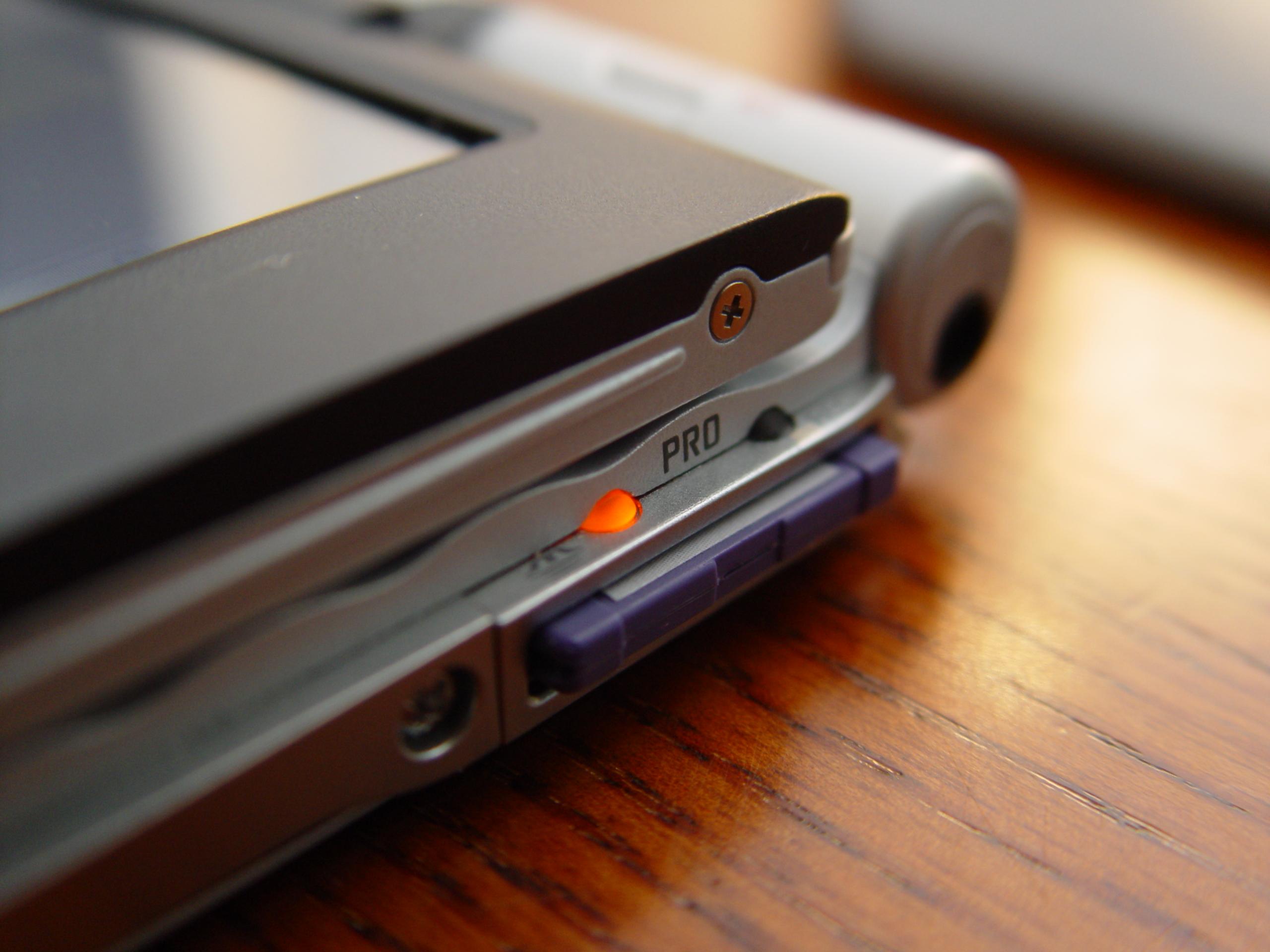 sony Clie pda accessing its proprietary memory card.