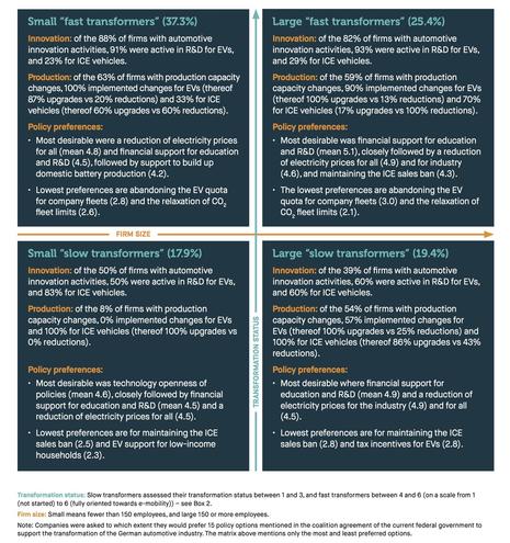 Heterogeneity of companies and their policy preferences