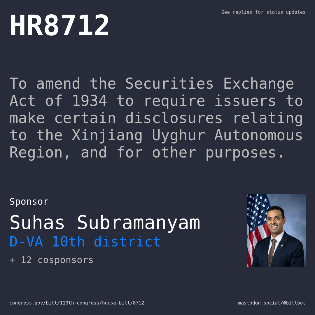 Description of HR8712, and a depiction of its sponsor, Suhas Subramanyam.