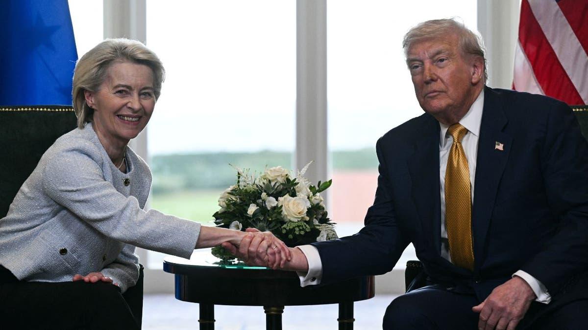 US President Trump threatens tariffs on EU goods, citing non-compliance with the Turnberry Agreement, prompting EU responses amid G7 dynamics and German automaker concerns (DW, 2026-05-10).#europe #geopolitics #eu #trade 