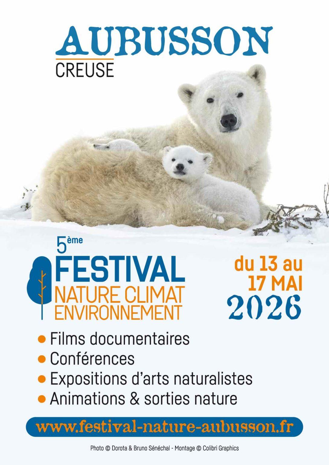 Affiche du 5e festival nature d'Aubusson