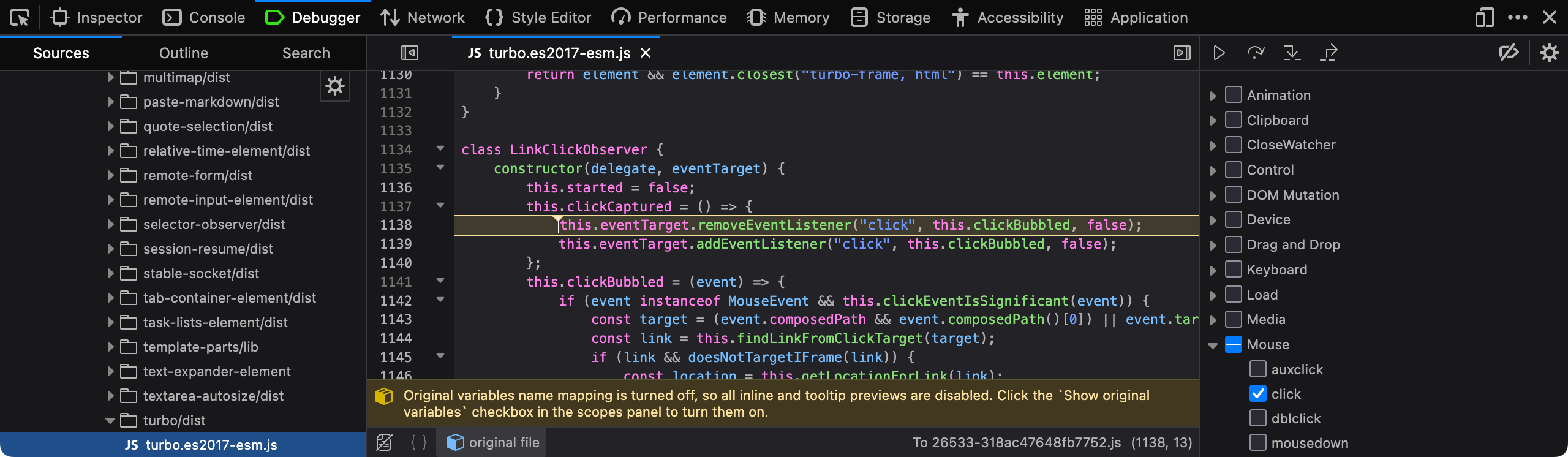 A screenshot of Firefox developer tools